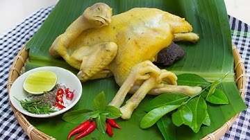 CÁCH LUỘC GÀ KHÔNG CẦN NƯỚC CỰC NGON GÀ VÀNG ƯƠM DA GIÒN KHÔNG BỊ NỨT - CKK