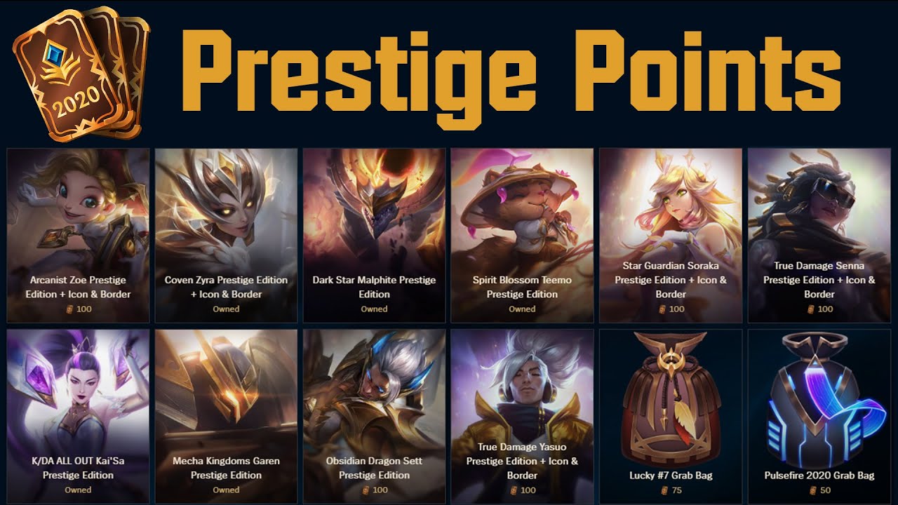 Prestige Points 2021 Update!? Drei 2020 Prestige Skins kaufen Battle