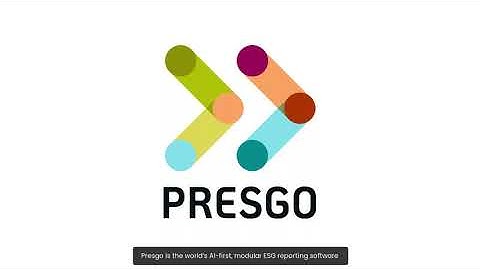 Presgo : Power Your ESG Reporting with Smarter Tools
