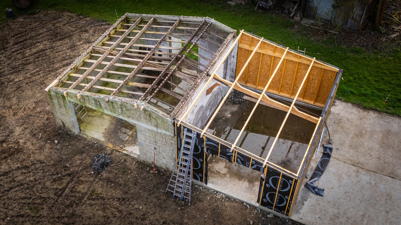 Ready for a New Roof (Ugly duckling to Dream Workshop)