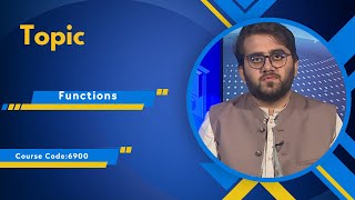 Computer Programming | 6900 | Unit 4 | Program 4 | Function in Programming Language | AIOU