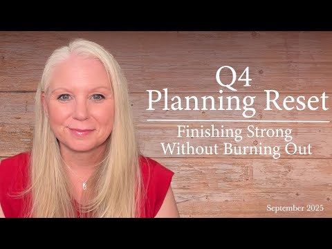 بازنشانی برنامه ریزی Q4 به پایان رساندن قوی بدون سوزاندن