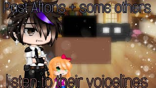 Past Aftons Some Others React To Their Voicelines My Au Fnaf Gachaduvar
