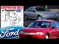 AU Ford Falcon Serpentine Belt &amp; Tensioner Pulley Replacement