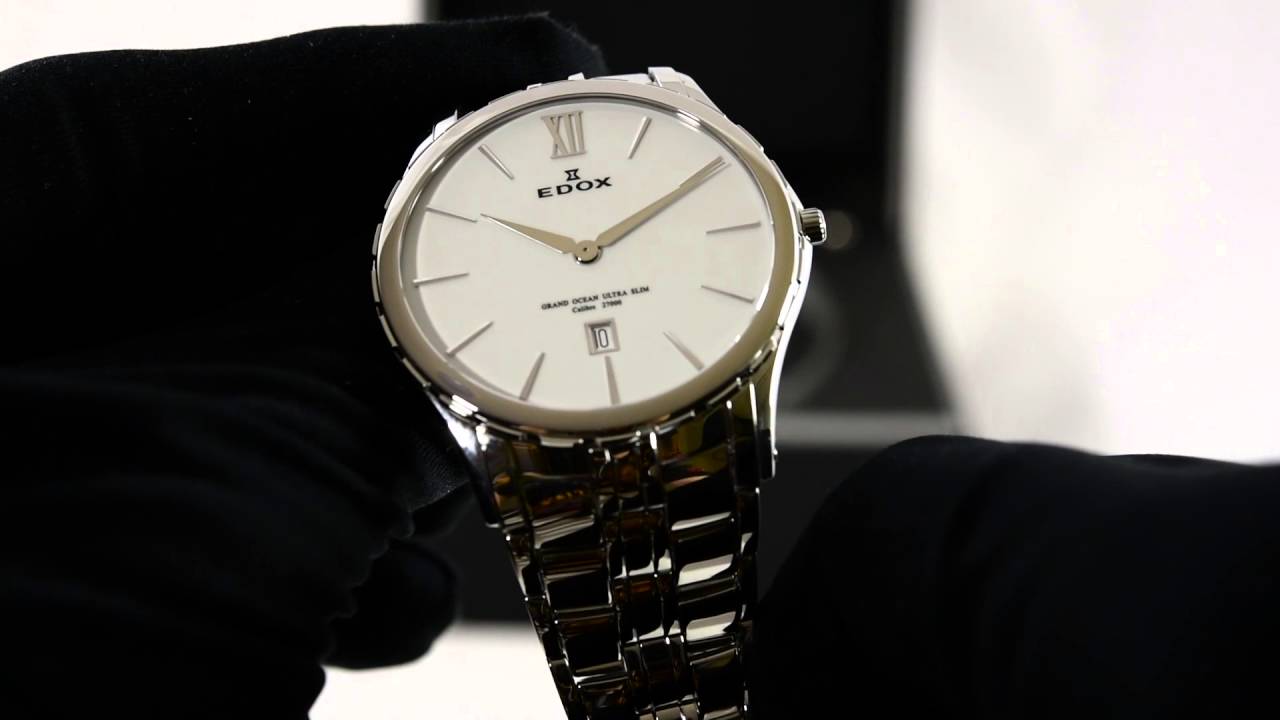 Edox Grand Ocean Ultra Slim 27035 3 BIN - SeriousWatches.com