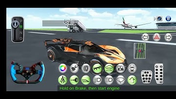 How to get fly button in Buggati bolite in 3d driving class game......