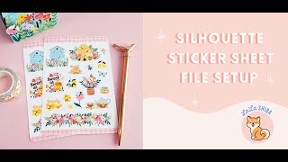 Silhouette Kiss Cut Sticker Sheets File Setup