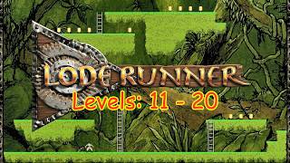 Lode runner: The Legend Returns (DOS) Walkthrough (Levels: 11-20) Single player