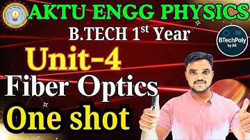 AKTU Engineering Physics Unit 4 Fiber Optics One Shot 🔥 | #btechphysics #fiberoptics #btechpolybyak