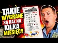 SZOK TAKIE WYGRANE SĄ RAZ NA KILKA MIESIĘCY Zdrapki Lotto