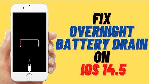 How To Fix iPhone Battery Drain Fast Overnight  iOS 14.5 !! iOS 14.5 Fix Battery Drain Issue