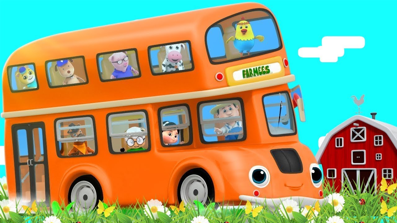 Las ruedas del autobús | rimas populares en español | rimas de autobús | Wheels on The Bus Español los colores secundarios