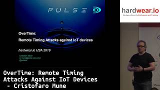 OverTime: Remote Timing Attacks Against IoT Devices | Cristofaro Mune | hardwear.io USA 2019 screenshot 2