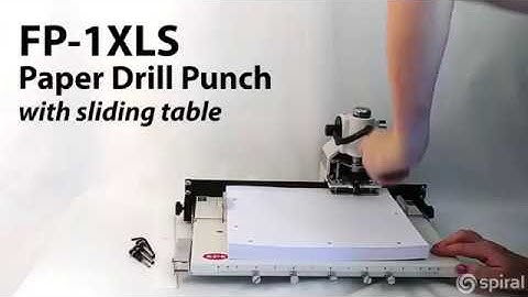 FP 1-XLS Paper Hole Drill with Moving Table