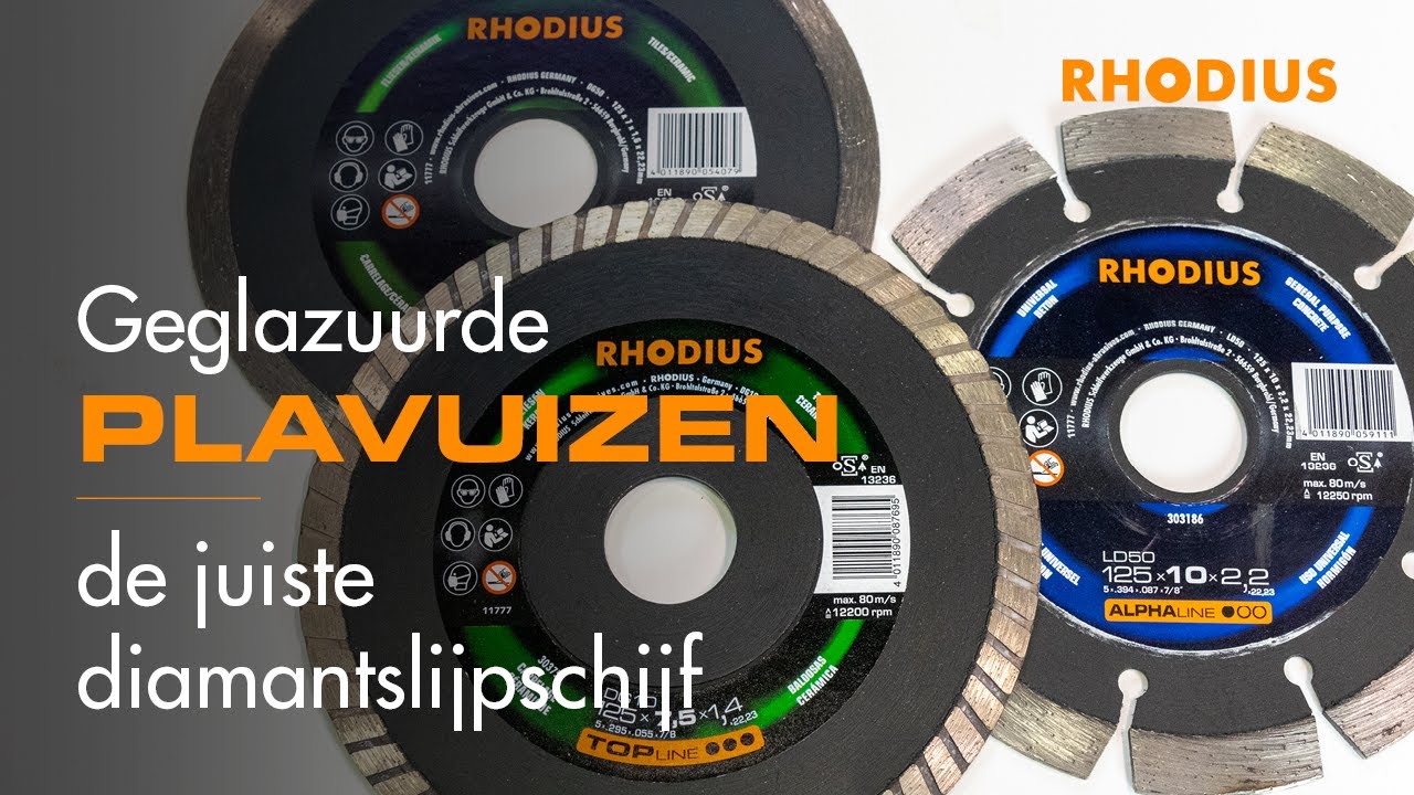 Geglazuurde plavuizen – de juiste diamantslijpschijf