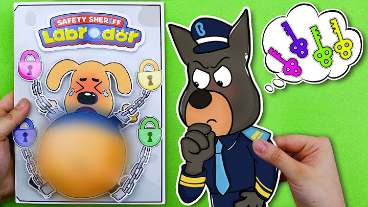 🔥 Oh no, Let's Rescue the Labrador 🌈 Make Quiet Book Sheriff Labrador 💖 Paper DIY