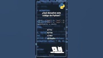 ¿Son iguales estos diccionarios? Descúbrelo en Python 🐍 #PythonTips #Coding #TrucosPython