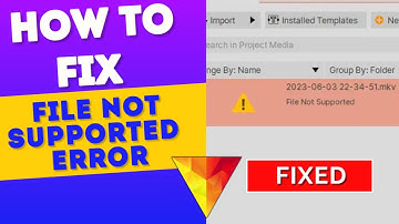 How To Fix File Not Supported Error In Hitfilm Express | Fix Media Import Error In Hitfilm Express