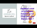 Leon 10  crer un graphique dynamique excel macro vba