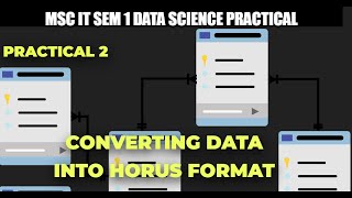 MSc IT Data Science Practical 2 E | Converting Image into Horus Format | Data Science Practical MU 📊