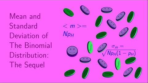 Mean and Standard Deviation of the Binomial Distribution:  The Sequel