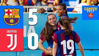 HIGHLIGHTS | BARÇA 5-0 JUVENTUS | GAMPER TROPHY 🏆 🔵🔴