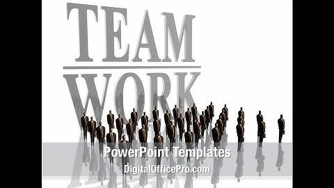 Teamwork PowerPoint Template Backgrounds - DigitalOfficePro #09134