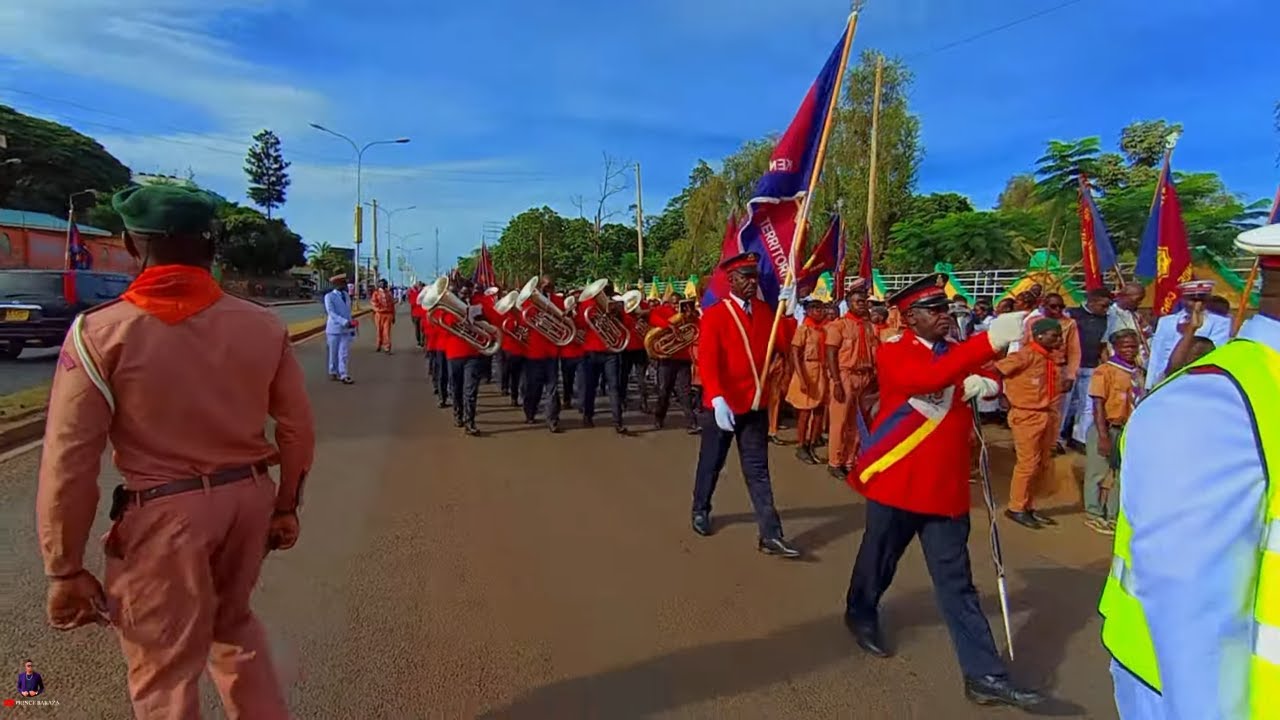 Amazing March Past on Final Day Of Centenary Celebration   The Salvation Army Kenya west Territory