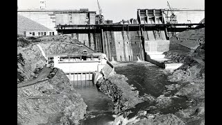 TOUR OF FOLSOM DAM 1991& 1950s CONSTRUCTION PHOTOS