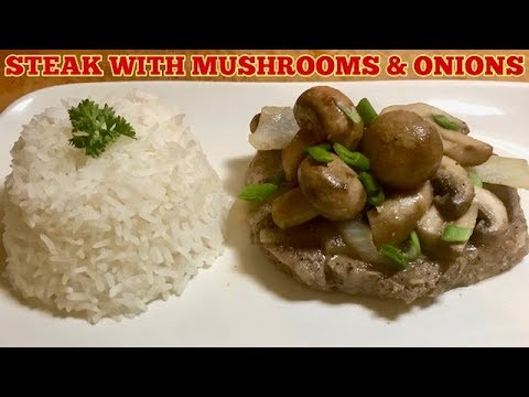 Steaks With Mushrooms And Onions - Simple Steak Recipe For Dinner