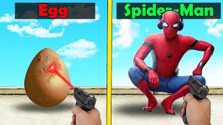 Everything I SHOOT Becomes SPIDER-MAN In GTA 5!