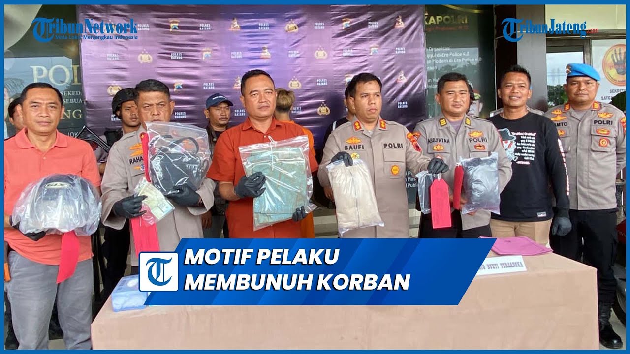 Ini Motif Pelaku Pembunuhan Wanita yang Dibuang di Kebun Singkong Batang