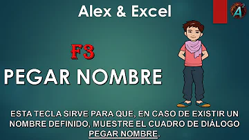 ¿Qué es la tecla F3 en Excel?