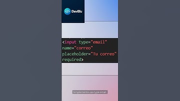 ¿Quieres aprender a validar formularios en HTML? #devblu #tecnologia #frontendcourse