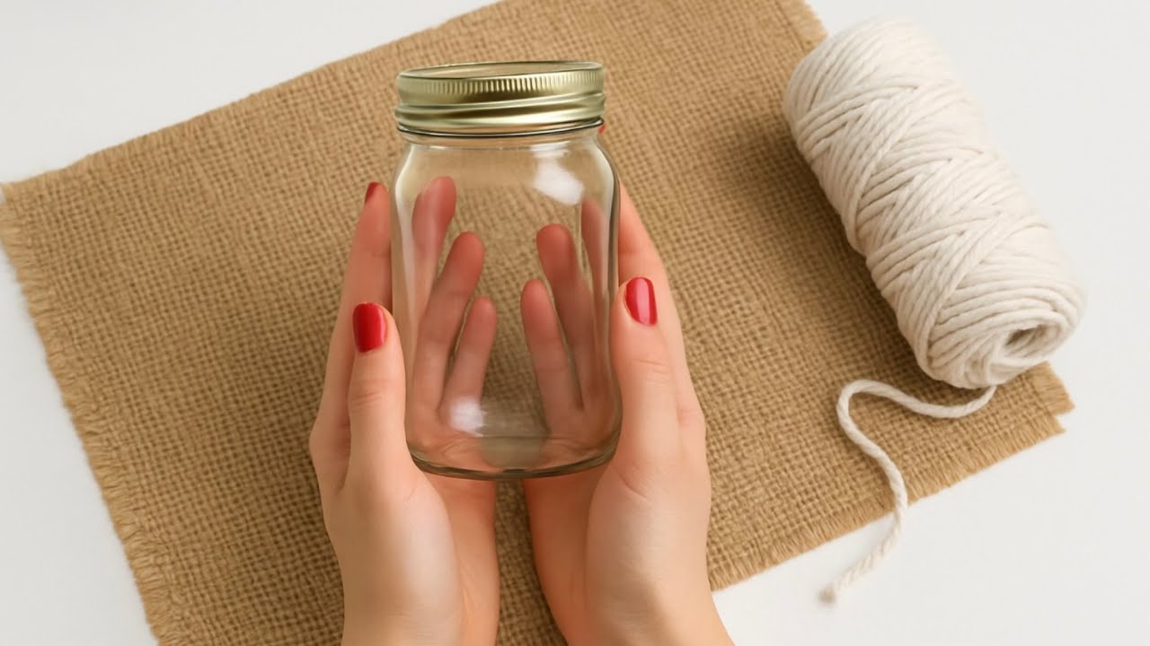 Super idea with recycled glass and hemp fabric/Asmr!!♻️🥰
