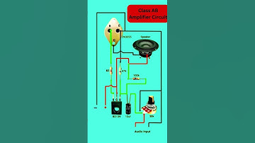 Class AB Amplifier Circuit Diagram #shortvideo #electronicstutorial
