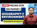 UPSC Prelims 2026 GS Paper Answer Key | Geography & Environment Analysis | Drishti IAS English