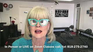 Acting Classes In Person or on Zoom join us! Acting Classes In Person or on Zoom join us!