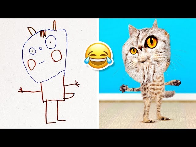 Artist Brings His Funny Kids' Drawings to Life with Hilarious Digital Art
