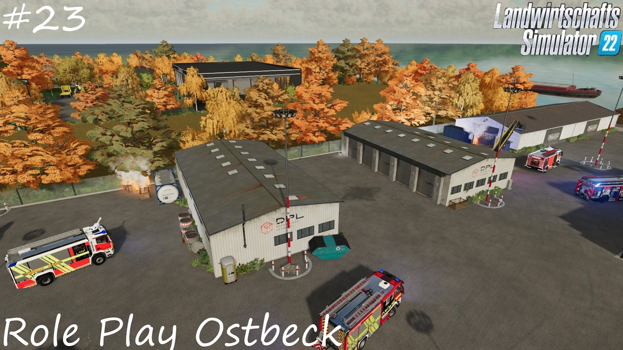 LS22 Role Play Ostbeck #23 | Explosionsgefahr am Hafen. Brandstifter legt gleich mehrere Feuer.