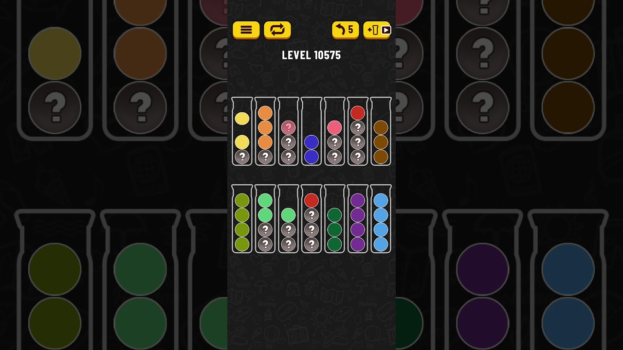 Ball Sort Puzzle Level 10575 /Ball Sort Color Water Puzzle Level 10575 Water Sort Puzzle Level 10575