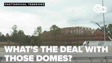 Large domes rise along I-75 as Chattanooga works towards preventing sewer overflow