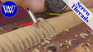 How to Make a Wooden Screw With Just Chisel and Saw