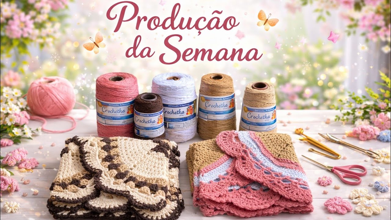 MINHA PRODUÇÃO DA SEMANA  #crochê @franbarletacroche 