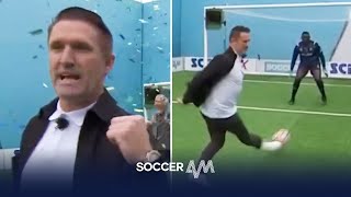 Robbie Keane taunts Big G with nolook finish | Soccer AM Pro AM | With Example & Elz The Witch