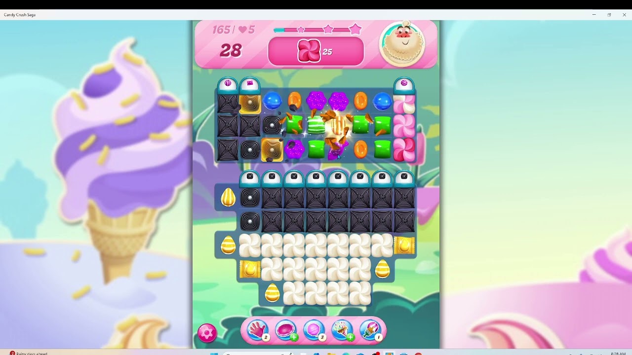 Candy Crush Saga Level 165 | Step-by-Step Walkthrough | F2P No Boosters Strategy