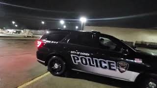 Darien PD traffic stop 75th and Main officer Nelson says hi.