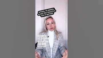 Optimal vs ‘normal’ blood test results & why it matters #shorts