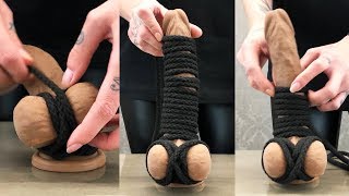 Step by Step Bondage Cock and Ball Restraint with Bondage Rope | Pulse and Cocktails