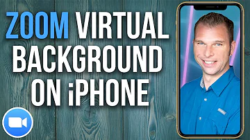 How do you make a virtual zoom background on iPhone?